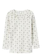 Nmfgago Kni Ls Slim Top Lil Lil'Atelier White