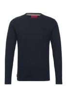 Essential Logo Long Sleeve Top Superdry Navy