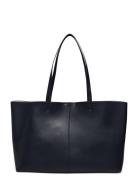 Leather-Effect Shopper Bag Mango Black