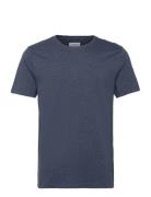 Mouliné O-Neck Tee S/S Lindbergh Blue