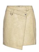 Constancegz Hw Mini Skirt Gestuz Beige