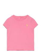 Cotton Jersey Crewneck Tee Ralph Lauren Baby Pink