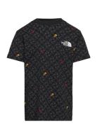 Teen S/S Simple Dome Tee Print The North Face Black