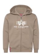 Basic Zip Hoody Alpha Industries Beige