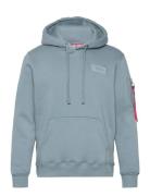 Back Print Hoody Alpha Industries Blue