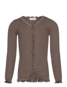 Rkbeatha Ls Cardigan W/ Lace Rosemunde Kids Brown