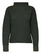 Slfselma Ls Knit Pullover Noos Selected Femme Green