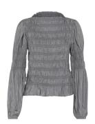 Crhenva Blouse Cream Grey