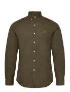 Slim Fit Linen Shirt Polo Ralph Lauren Green