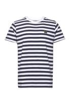 Basic Striped Tee Ss Clean Cut Copenhagen White