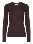 Silk T-Shirt W/ Lace Rosemunde Brown