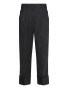 Double-Faced Stretch Cotton Ankle Pant Lauren Ralph Lauren Black