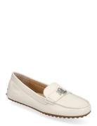 Barnsbury Nappa Leather Driver Lauren Ralph Lauren White