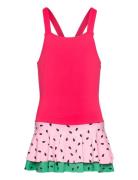 Swimsuit Sg Melon With Flounce Lindex Pink