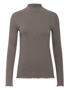 Kadrew Turtleneck T-Shirt Kaffe Brown