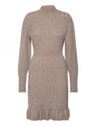 Vmvera Ls Short Knit Dress Vma Vero Moda Brown