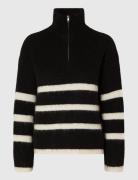 Slfmaline Ls Knit Half Zip Noos Selected Femme Black