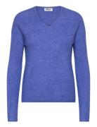 Onlcamilla V-Neck L/S Pullover Knt Noos ONLY Blue