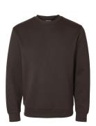 Slhemanuel Soft Crew Neck Sweat Noos Selected Homme Brown