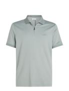 Liquid Touch Welt Zip Polo Calvin Klein Grey