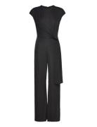 Tie-Front Jersey Wide-Leg Jumpsuit Lauren Ralph Lauren Black