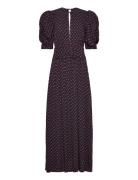 Jacquard Midi Dress ROTATE Birger Christensen Navy