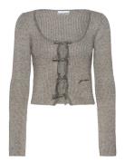 Sparkle Rib Knit Ganni Grey