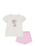 Polo Bear Jersey Tee & Mesh Short Set Ralph Lauren Baby Patterned