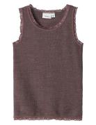 Nmfwang Wool Needle Tank Top Noos Name It Brown