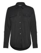 Roll-Tab Sleeve Shirt Lauren Ralph Lauren Black