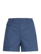 Pleated Double-Faced Cotton Short Lauren Ralph Lauren Blue