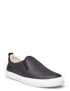 Haddley Leather-Trim Straw Sneaker Lauren Ralph Lauren Black