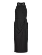 Stretch Jersey Halter Dress Lauren Ralph Lauren Black