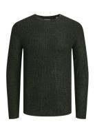 Jjelewis Knit Crew Neck Sn Jack & J S Khaki