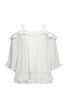 Blouse Cold Shoulder Frills Lindex White