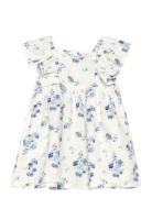 Dress Linen Aop Flower Lindex Patterned