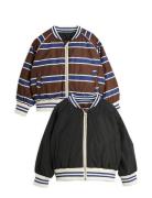 Stripe Reversible Baseball Jacket Mini Rodini Patterned