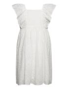 Dress Embroidery Anglais Frill Lindex White