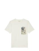 T-Shirts Short Sleeve Marc O'Polo Cream