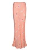 Crepe Satin Skirt By Ti Mo Pink