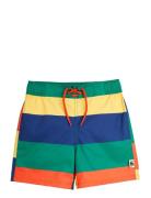 Stripe Woven Swim Shorts Mini Rodini Patterned