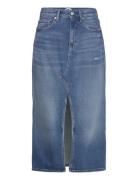 Claire Hgh Midi Skirt Ch6138 Tommy Jeans Blue