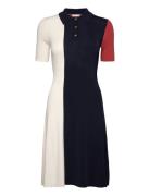 Rib Stripes Polo Ss Swt Dress Tommy Hilfiger Navy