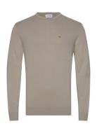 Cotton Silk Blend Cn Sweater Calvin Klein Beige