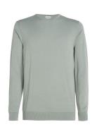 Cotton Silk Blend Cn Sweater Calvin Klein Grey