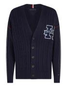 Rwb Contrast Cable Cardigan Tommy Hilfiger Blue