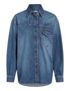 Dnm Ls Relaxed Shirt Beth Tommy Hilfiger Blue