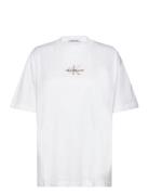 Monologo Boyfriend Tee Calvin Klein Jeans White