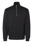 Slhemanuel Soft Zip High Neck Sweat Noos Selected Homme Black