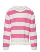 Knitted Striped Pullover Tom Tailor Pink